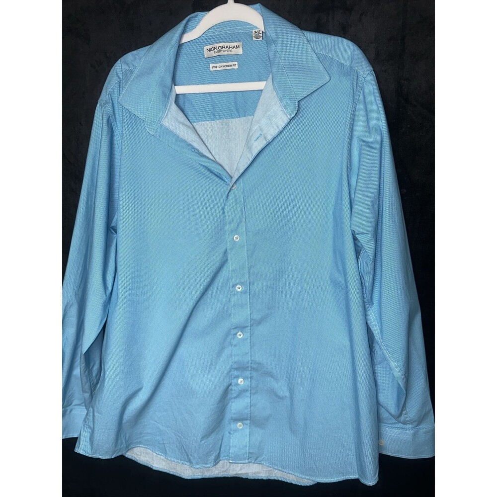 Nick Graham Everywhere Mens 2XL Stretch Modern Fit Blue